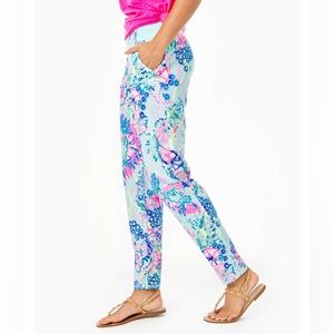 Lilly Pulitzer Luxletic Run Around Pant XL Beach You To It  EUC